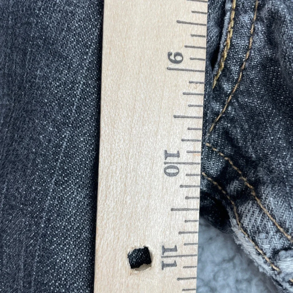 Levi's Jeans Mens 34x32 Black‎ Gray 514 Slim Straight Denim Pants Made in Mexico